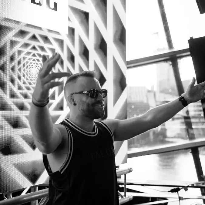 GOODGEAR performing at Your Shot, arms wide